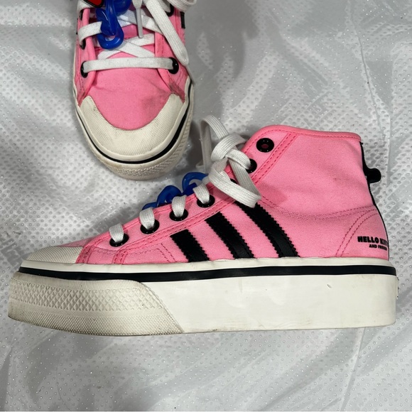adidas Hello Kitty x Nizza Platform Sneaker Pink Women’s Sz 5.5 - Picture 6 of 16
